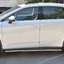 Пороги труба d63 секция вариант 3 RUSSTAL Lexus RX 350L (кроме F-Sport) (2018-2021)