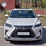 Защита переднего бампера d63 секция-d42 дуга RUSSTAL Lexus RX 350L (кроме F-Sport) (2018-2021)