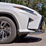 Защита переднего бампера d63 секция-d42 дуга RUSSTAL Lexus RX 350L (кроме F-Sport) (2018-2021)