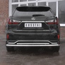 Защита заднего бампера d63 секции-d42 дуга RUSSTAL Lexus RX 350L (кроме F-Sport) (2018-2021)