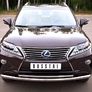 Защита переднего бампера d63х42 RUSSTAL Lexus RX (2009-2012)