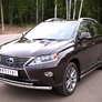 Защита переднего бампера d63х42 RUSSTAL Lexus RX (2009-2012)