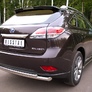 Защита заднего бампера d63х42 RUSSTAL Lexus RX (2009-2012)