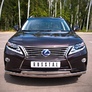 Защита переднего бампера d75х42/75х42 овалы RUSSTAL Lexus RX (2009-2012)