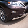 Защита переднего бампера d75х42/75х42 овалы RUSSTAL Lexus RX (2009-2012)