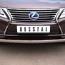 Защита переднего бампера d75х42 овал RUSSTAL Lexus RX (2009-2012)