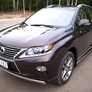 Защита переднего бампера d75х42 овал RUSSTAL Lexus RX (2009-2012)