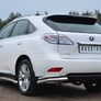 Защита заднего бампера уголки d63хd42 RUSSTAL Lexus RX (2009-2012)