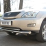 Защита переднего бампера d63х42 RUSSTAL Lexus RX330 (2003-2008)