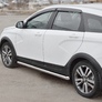 Пороги труба d63 вариант 1 RUSSTAL Lada Vesta sw cross (2017-2024)