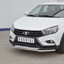 Защита переднего бампера d42 секции-d42 дуга RUSSTAL Lada Vesta sw cross (2017-2024)