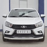 Защита переднего бампера d63 секции RUSSTAL Lada Vesta sw cross (2017-2024)