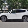 Пороги труба 120х60 овал с проступью RUSSTAL Mazda CX-5 (2017-2024)