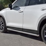 Пороги труба d63 вариант 1 RUSSTAL Mazda CX-5 (2017-2024)