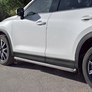 Пороги труба d63 вариант 3 RUSSTAL Mazda CX-5 (2017-2024)