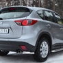 Защита заднего бампера уголки d63 RUSSTAL Mazda CX-5 (2011-2016)