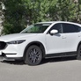 Защита переднего бампера d42 волна с надписью RUSSTAL Mazda CX-5 (2017-2024)