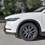 Защита переднего бампера d42 волна с надписью RUSSTAL Mazda CX-5 (2017-2024)