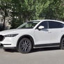 Защита переднего бампера d75х42 дуга RUSSTAL Mazda CX-5 (2017-2024)