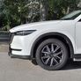 Защита переднего бампера d75х42 дуга RUSSTAL Mazda CX-5 (2017-2024)