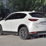 Защита заднего бампера d75х42 дуга RUSSTAL Mazda CX-5 (2017-2024)