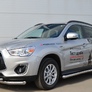 Пороги труба d63 вариант 1 RUSSTAL Mitsubishi ASX (2012-2016)