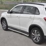 Пороги труба d63 секции вариант 1 RUSSTAL Mitsubishi ASX (2017-2019)