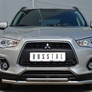 Защита переднего бампера d63 секции d42 дуга RUSSTAL Mitsubishi ASX (2012-2016)