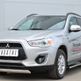 Защита переднего бампера d75х42 овал RUSSTAL Mitsubishi ASX (2012-2016)