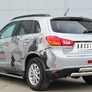 Защита заднего бампера d75х42/75х42 овалы дуга RUSSTAL Mitsubishi ASX (2012-2016)