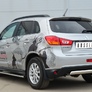 Защита заднего бампера d75х42 овал RUSSTAL Mitsubishi ASX (2012-2016)