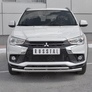Защита переднего бампера d63 секции-d42 дуга RUSSTAL Mitsubishi ASX (2017-2019)
