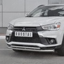 Защита переднего бампера d63 секции-d42 дуга RUSSTAL Mitsubishi ASX (2017-2019)