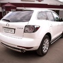 Пороги труба d75х42 овал с проступью RUSSTAL Mazda CX-7 (2010-2013)