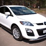 Пороги труба d63 вариант 3 RUSSTAL Mazda CX-7 (2010-2013)