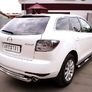 Защита заднего бампера d76х42 дуга RUSSTAL Mazda CX-7 (2010-2013)