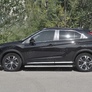 Пороги труба d120х60 овал с проступью RUSSTAL Mitsubishi Eclipse Cross (2018-2025)