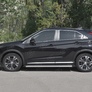 Пороги труба d63 вариант 1 RUSSTAL Mitsubishi Eclipse Cross (2018-2025)