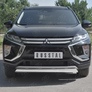 Защита переднего бампера d75х42 дуга RUSSTAL Mitsubishi Eclipse Cross (2018-2025)