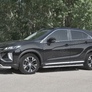 Защита переднего бампера d63 секции-d42 дуга RUSSTAL Mitsubishi Eclipse Cross (2018-2024)