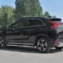 Защита заднего бампера d63 дуга-d42х2 дуга RUSSTAL Mitsubishi Eclipse Cross (2018-2025)