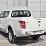 Защита заднего бампера уголки d76 секции RUSSTAL Mitsubishi L200 (2014-2019)