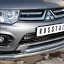 Защита переднего бампера d63 секции d63 дуга RUSSTAL Mitsubishi L200 (2014-2019)