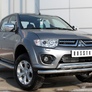 Защита переднего бампера d63 секции d63 дуга RUSSTAL Mitsubishi L200 (2014-2019)