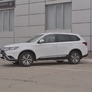 Пороги труба 75х42 овал с проступью RUSSTAL Mitsubishi Outlander (2018-2023)