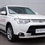Пороги труба d63 вариант 1 RUSSTAL Mitsubishi Outlander (2014-2019)