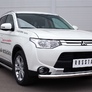 Пороги труба d63 вариант 2 RUSSTAL Mitsubishi Outlander (2014-2019)