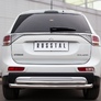 Защита заднего бампера d63 дуга d42 дуга RUSSTAL Mitsubishi Outlander (2014-2019)