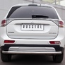 Защита заднего бампера d63 секции RUSSTAL Mitsubishi Outlander (2014-2019)