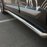 Пороги труба d63 вариант 1 RUSSTAL Mitsubishi Outlander (2015-2017)